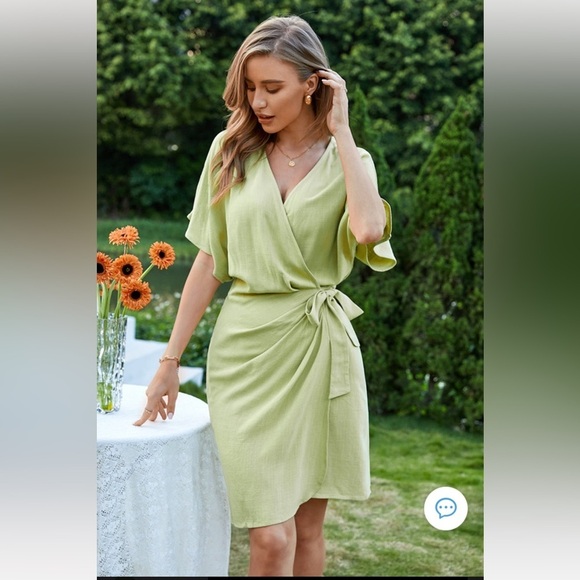 NWT Cupshe Open Front Tie Waist Lace Up Dress
Size L - Picture 6 of 7